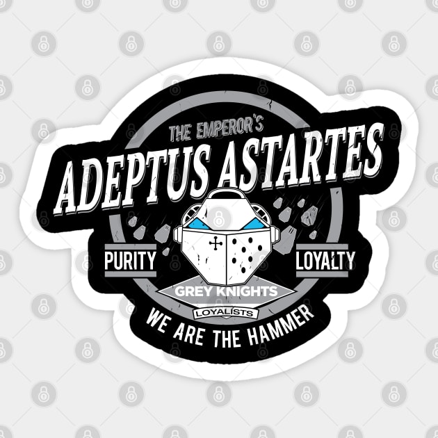 Adeptus Astartes - Grey Knights Sticker by Exterminatus